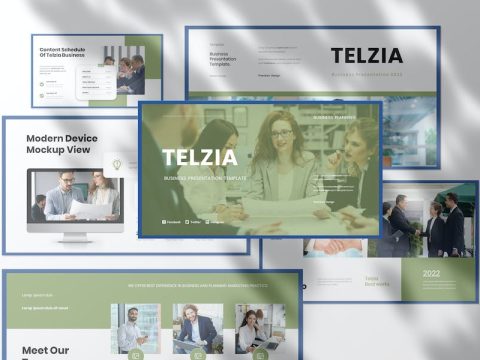 Telzia Business Presentation Google Slide Template UM5EN22