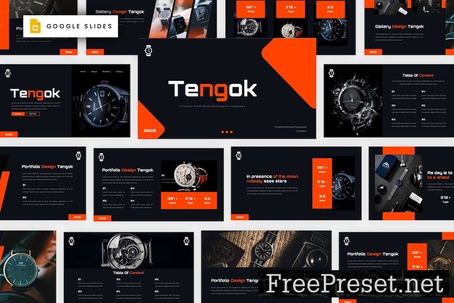 Tengok - Pitch Deck Google Slides Template C6JJD8C