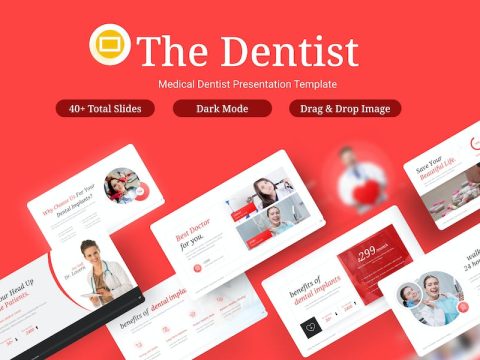 The Dentist Professional Google Slides Template XNN9LZX