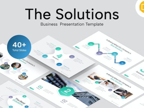 The Solutions Infographic Google Slides Template