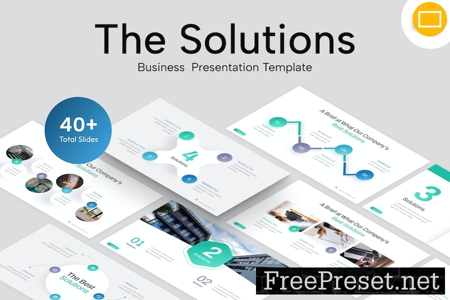 The Solutions Infographic Google Slides Template