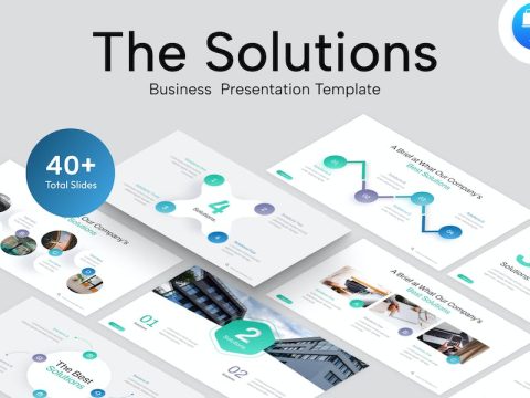 The Solutions Infographic Keynote Template QMG5ECT