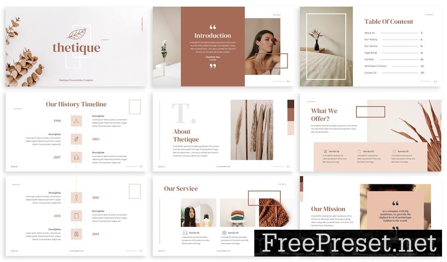 Thetique - Fashion Powerpoint Template BZXL3J3