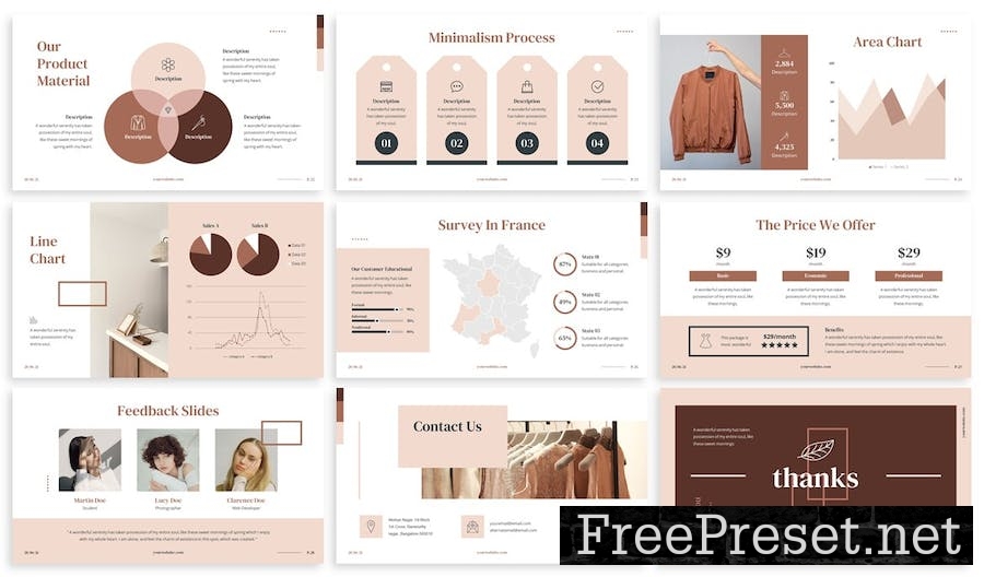 Thetique - Fashion Powerpoint Template BZXL3J3