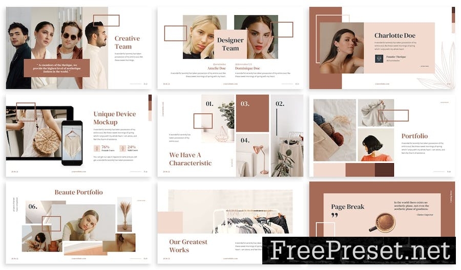 Thetique - Fashion Powerpoint Template BZXL3J3