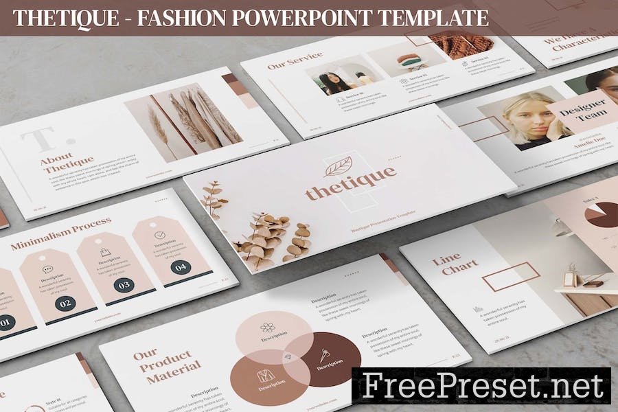 Thetique - Fashion Powerpoint Template BZXL3J3