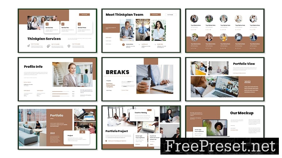 Thinkplan - Business Presentation PowerPoint LZMANBX