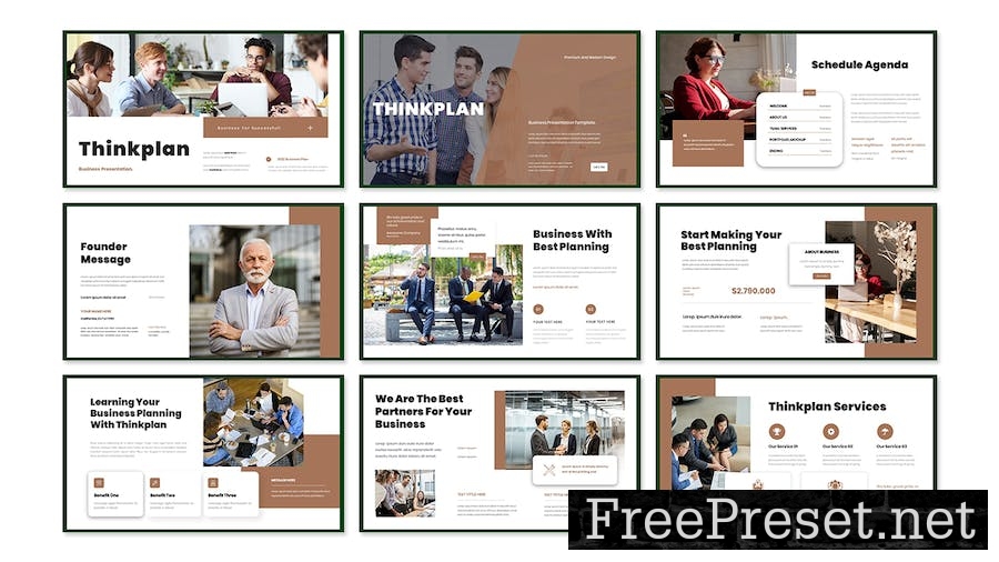 Thinkplan - Business Presentation PowerPoint LZMANBX