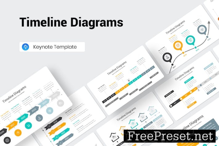 Timeline Diagrams Keynote Presentation Template