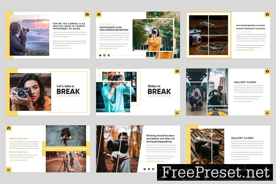 Tipograph - Photography Google Slides Template YTSSK3E