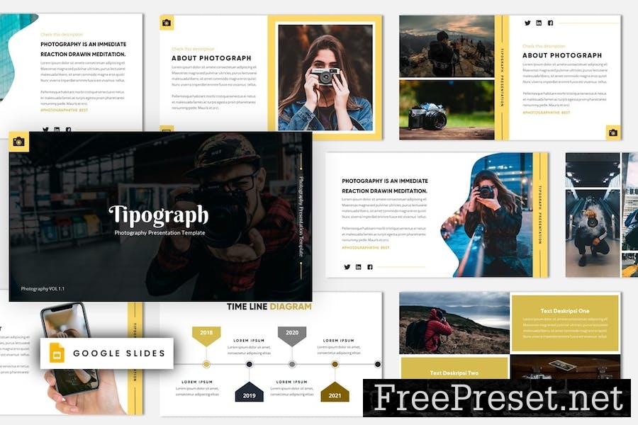 Tipograph - Photography Google Slides Template YTSSK3E