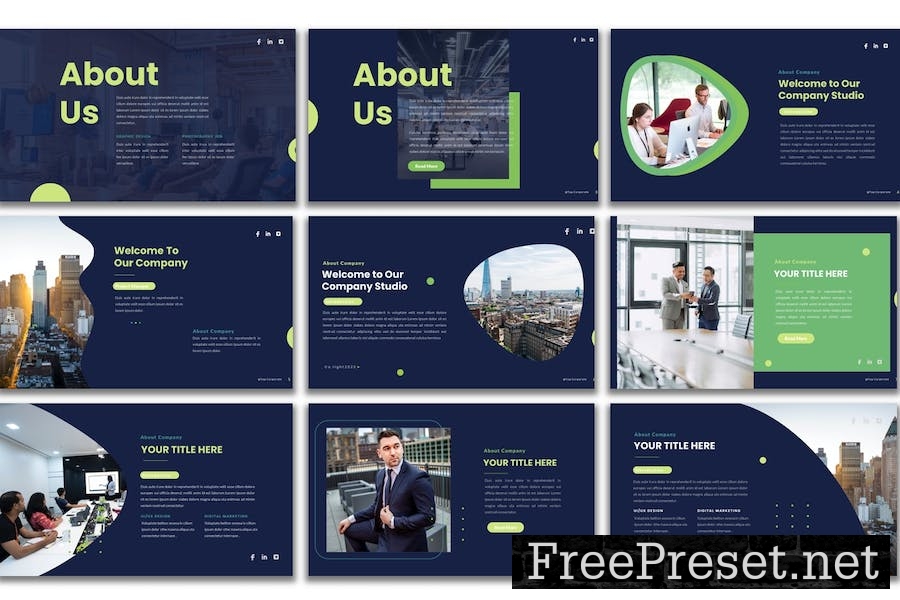 Top Corporate - PowerPoint Presentation Template