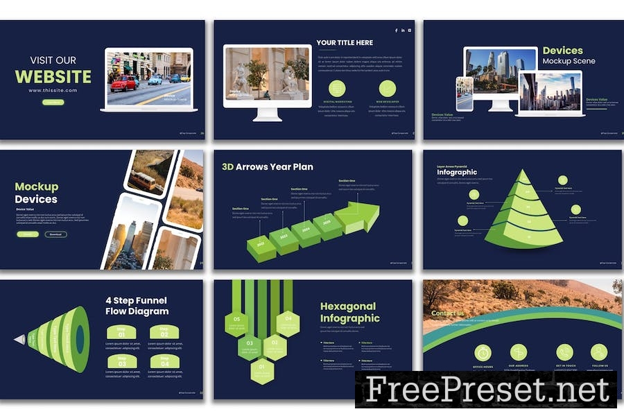 Top Corporate - PowerPoint Presentation Template