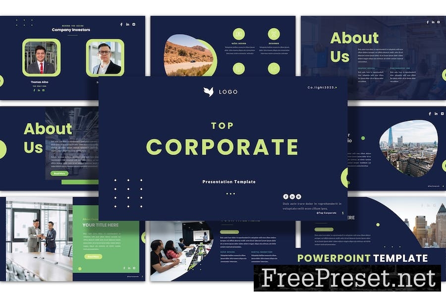 Top Corporate - PowerPoint Presentation Template