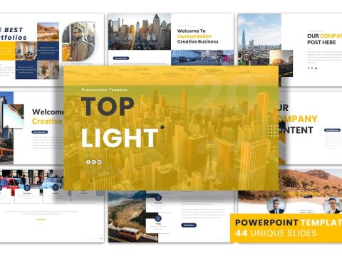 Top Light - PowerPoint Presentation Template 7VXXAY6