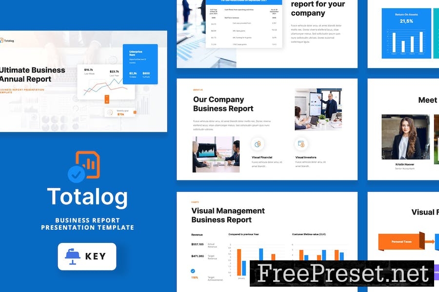 Totalog - Business Report Keynote Template B8K6BEP