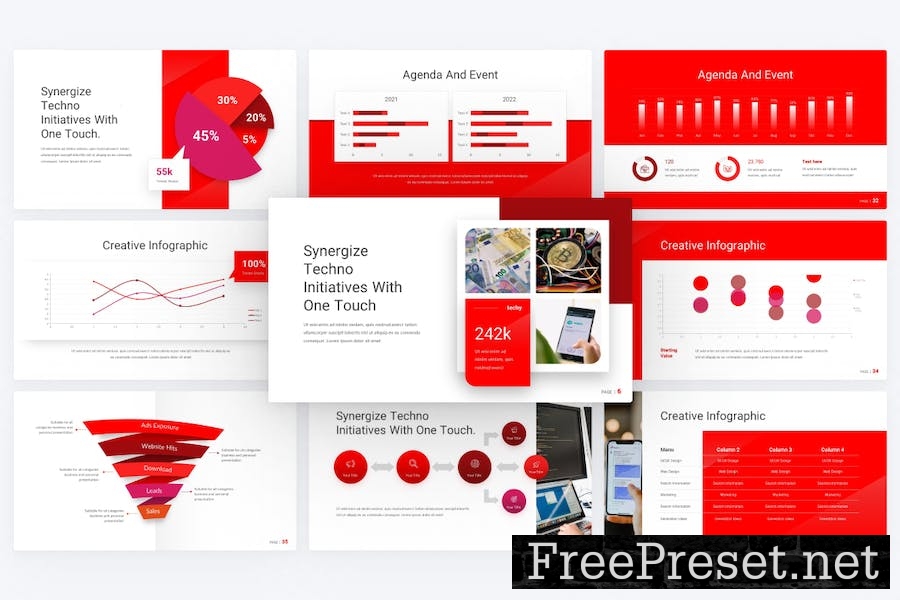 TouchTech Startup Technology PowerPoint Template