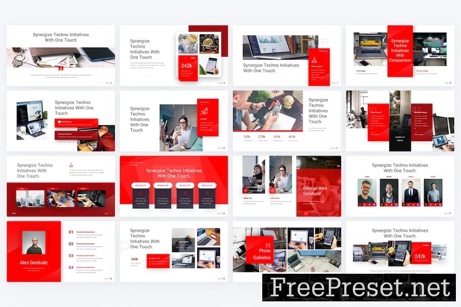 TouchTech Startup Technology PowerPoint Template