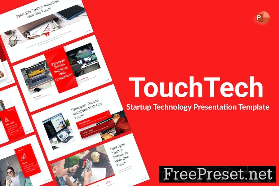 TouchTech Startup Technology PowerPoint Template