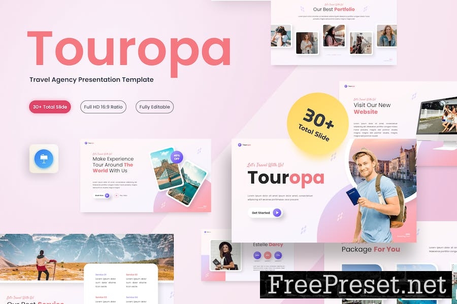 Touropa - Travel Agency Keynote Template DDFDLG6