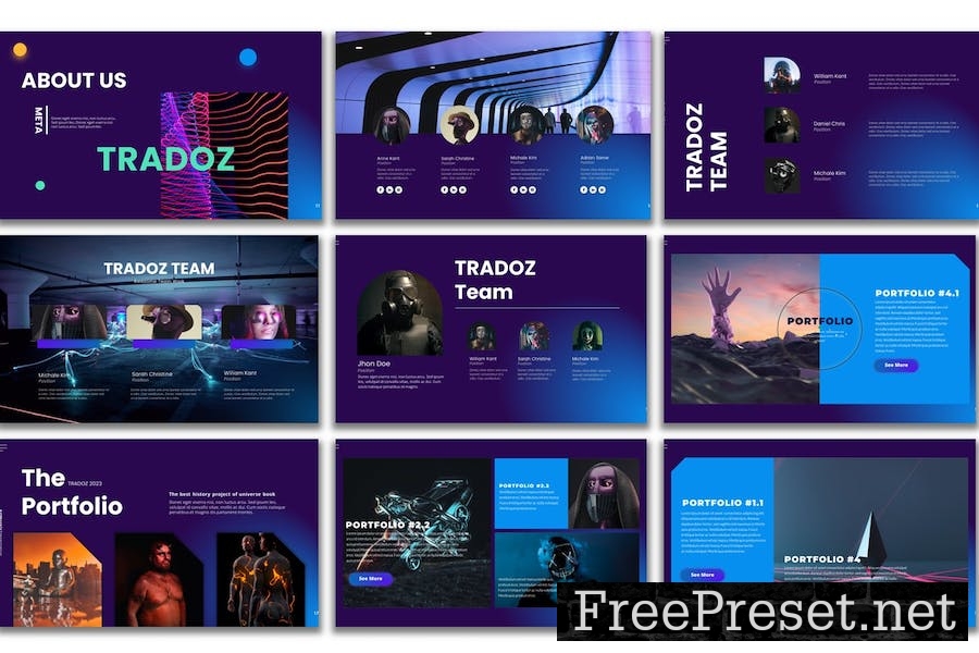 Tradoz - PowerPoint Presentation Template 2PZ674Q