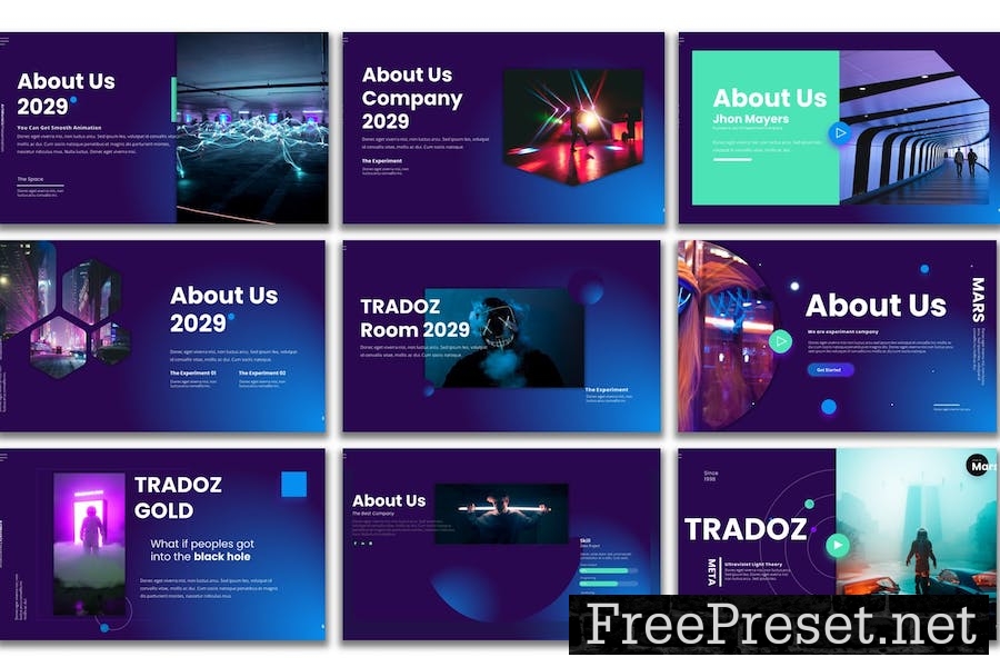 Tradoz - PowerPoint Presentation Template 2PZ674Q