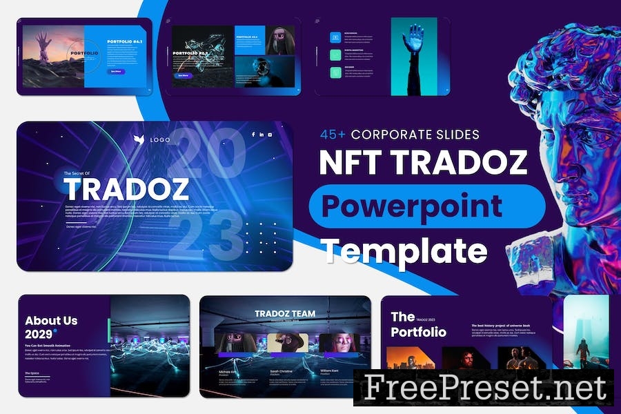 Tradoz - PowerPoint Presentation Template 2PZ674Q