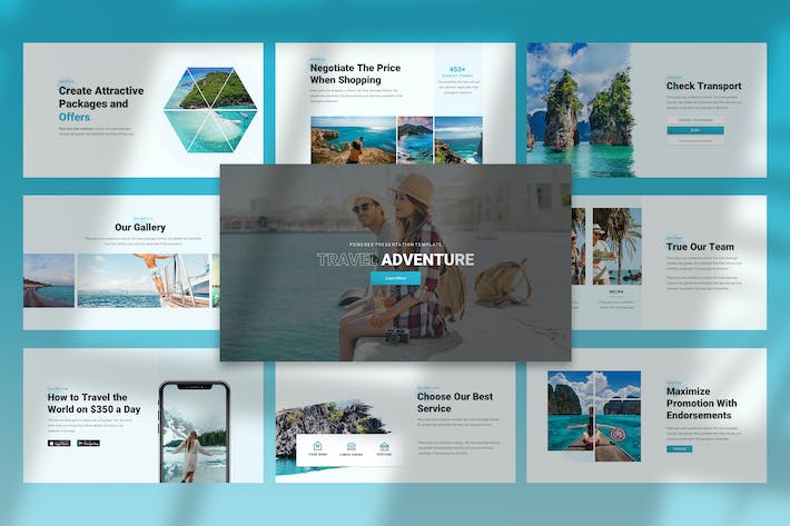 Travel Adventure - Google Slides Template 6PNDCJ6