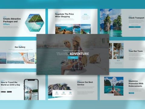 Travel Adventure - Powerpoint Template QUXDHH9