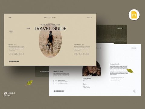 Travel Guide Google Slide Template 7BP43CC