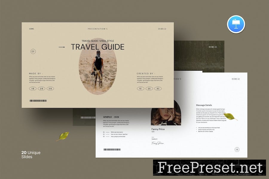 Travel Guide keynote Template ATCJ47G