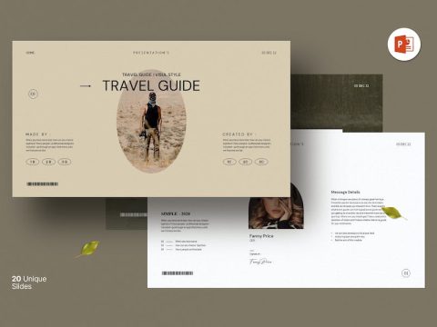 Travel Guide Presentation Template KWLK9TG