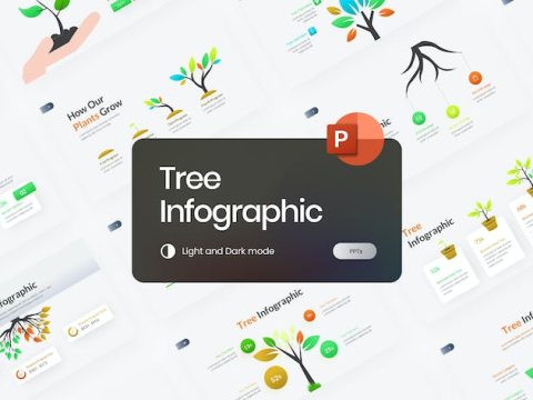 Tree Infographic Gradient PowerPoint