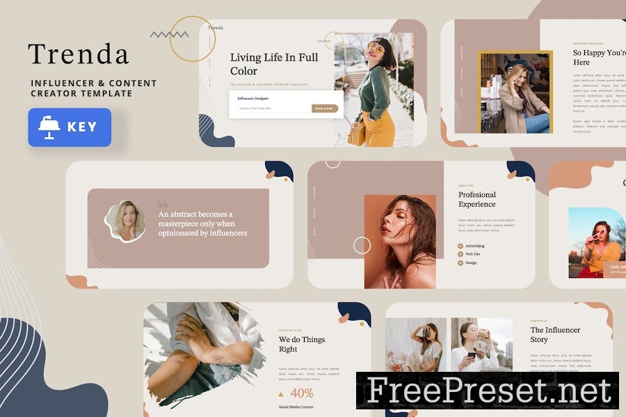 TRENDA - Influencer Keynote Template 85H8AHZ