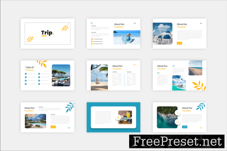 Trip Vacation Google Slides