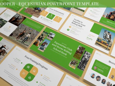 Trooper - Equestrian Powerpoint Template 653NLFR