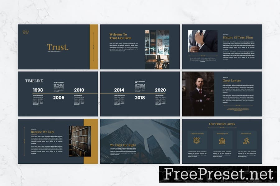 Trust - Lawyer Google Slides Template DNT5QUT