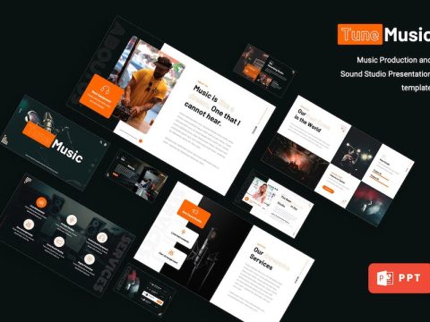 TUNEMUSIC - Music Production Powerpoint Template