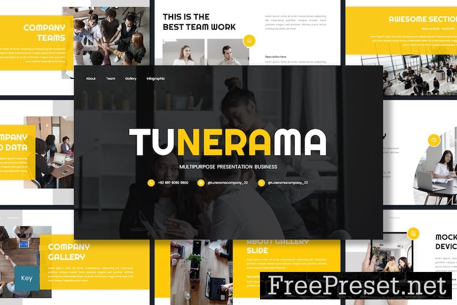 Tunerama - Business Keynote Template YDB9DZM