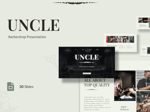 Uncle - Barbershop Presentation Google Slides 9F3ZWED