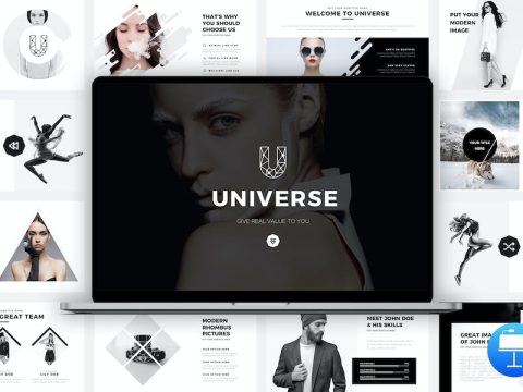 Universe Minimal and Clean Keynote Template JJPGBKM