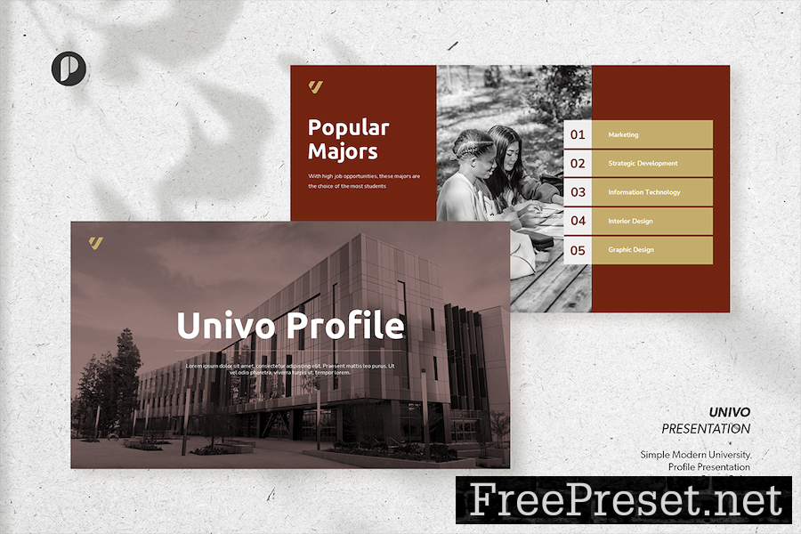 Univo – modern university profile presentation P7LJEQS