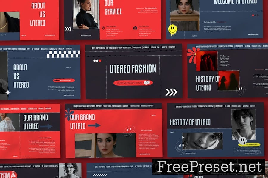 Utereo Powerpoint Template PLJYCZB