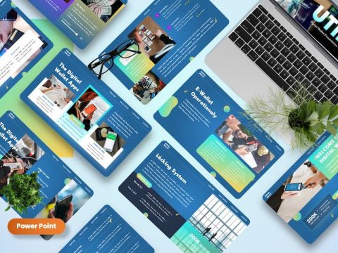 Utily - Digital Wallet Powerpoint Template TT6TAQK