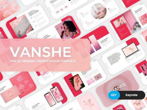 Vanshe - Minimal Pastel Keynote Template