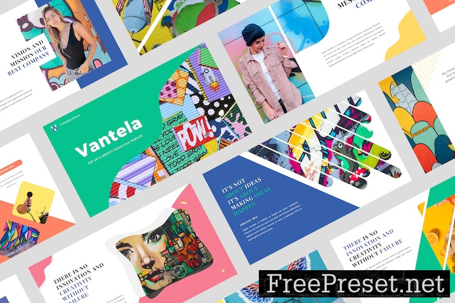 Vantela - Pop Art & Graffiti Keynote Template WN4FGSS