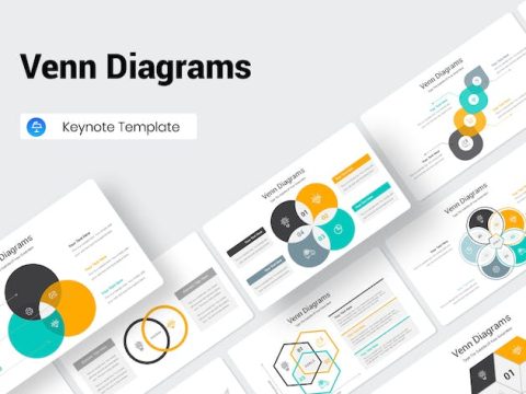 Venn Diagrams Keynote Presentation Template GE5SSJP