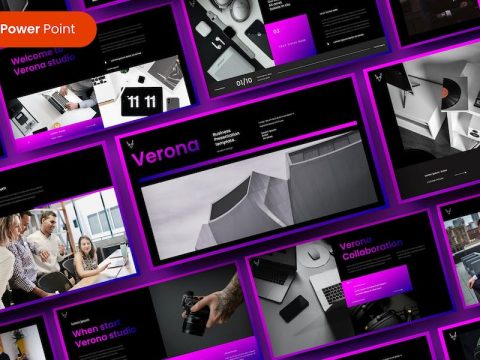 Verona – Business PowerPoint Template VTZR5TM