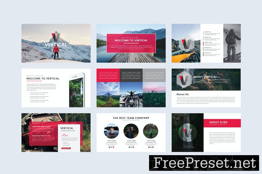 Vertical - PowerPoint Template