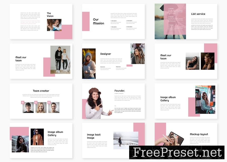 Vestigores - Lookbook Powerpoint Template 7UMHHQ8